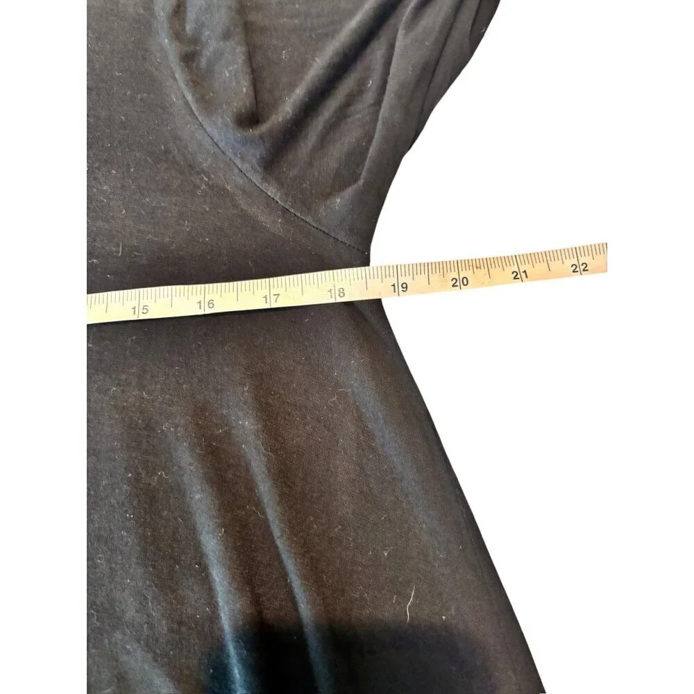 Chatoyant Women's Black long-sleeve Dress with Pink Tie-dye Detailing